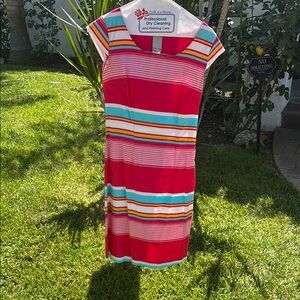 Colorful Striped Kids Dress
